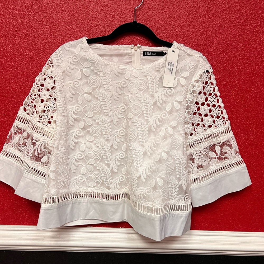 Woman white shirt
